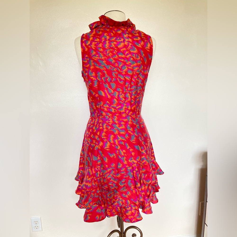 RACHEL ZOE 100% Silk Ruffle Dress - Picture 8 of 16
